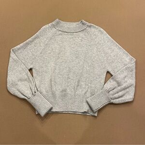 Marissa Webb Collective Heather Gray Crewneck Knit Sweater Size Small
